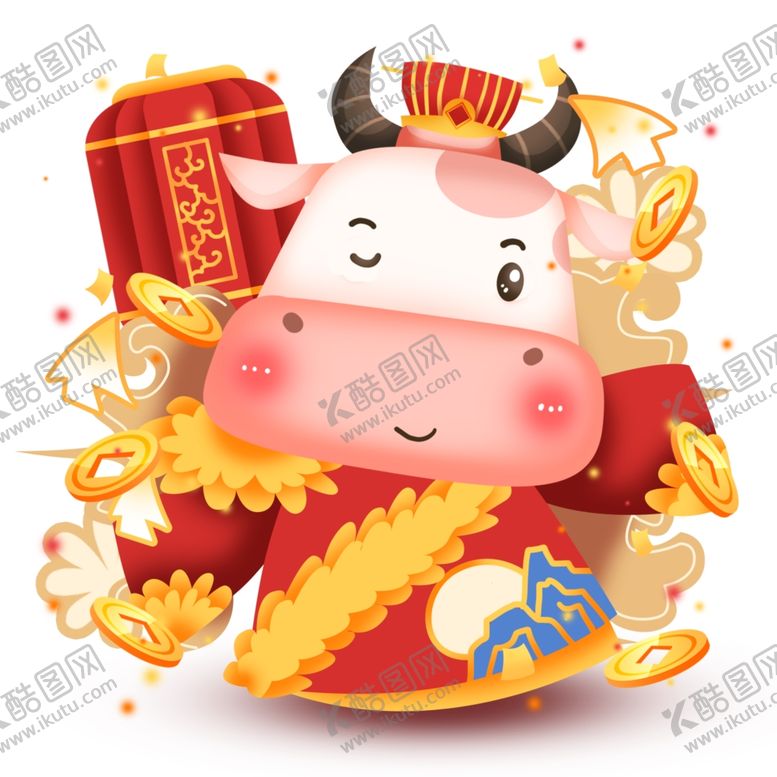 编号：96930306301213142843【酷图网】源文件下载-卡通牛形象