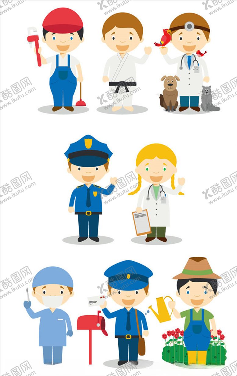 编号：38456807050030222332【酷图网】源文件下载-手绘矢量人物