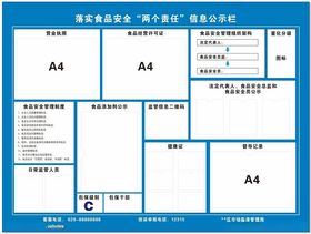 落实食品安全信息公示