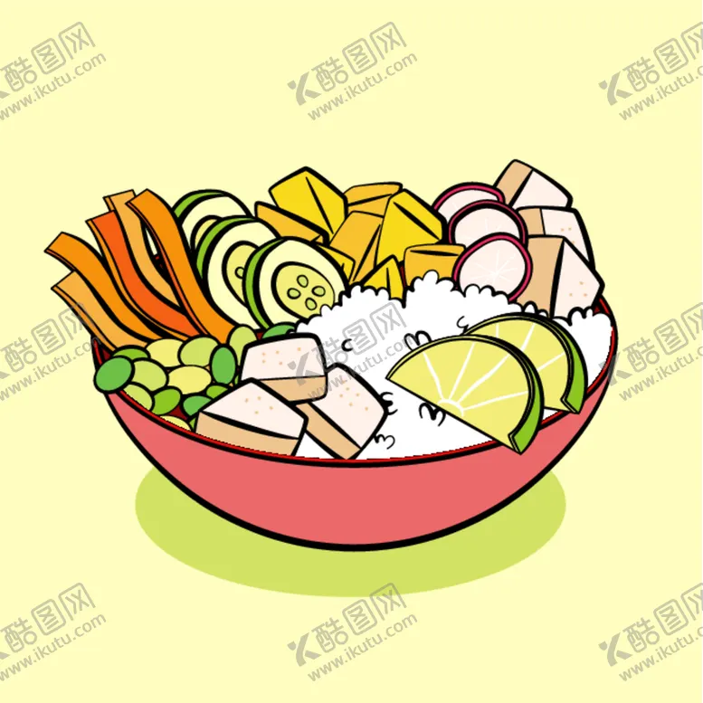 编号：36639512300515329599【酷图网】源文件下载-卡通食物