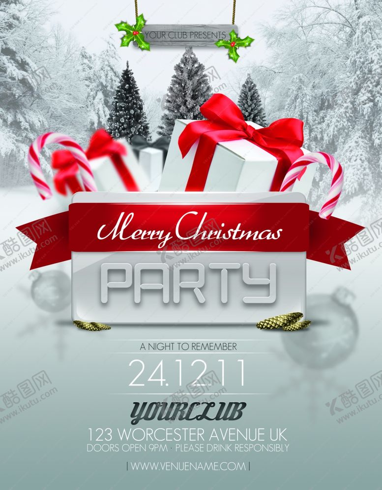 编号：29353307020932566508【酷图网】源文件下载-圣诞节海报圣诞节海报