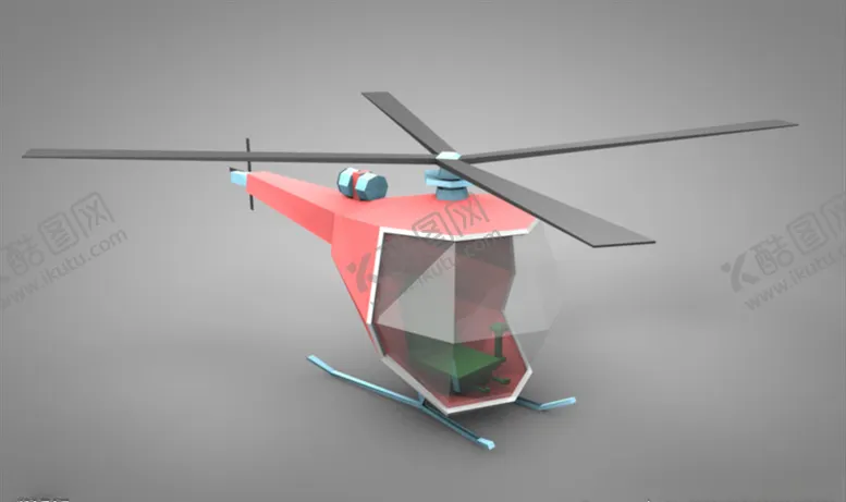 编号：14118309260133599700【酷图网】源文件下载-C4D模型直升机