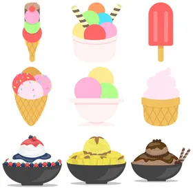 卡通冰淇淋