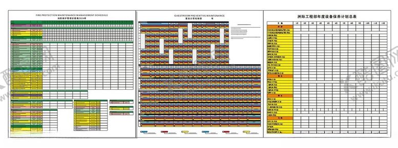 编号：88097102122013218978【酷图网】源文件下载-消防保护管理进度表