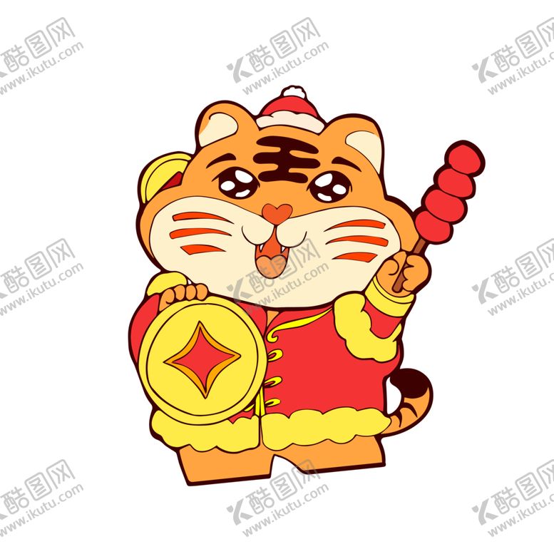 编号：11420902030733449613【酷图网】源文件下载-卡通可爱表情包虎年老虎表情包