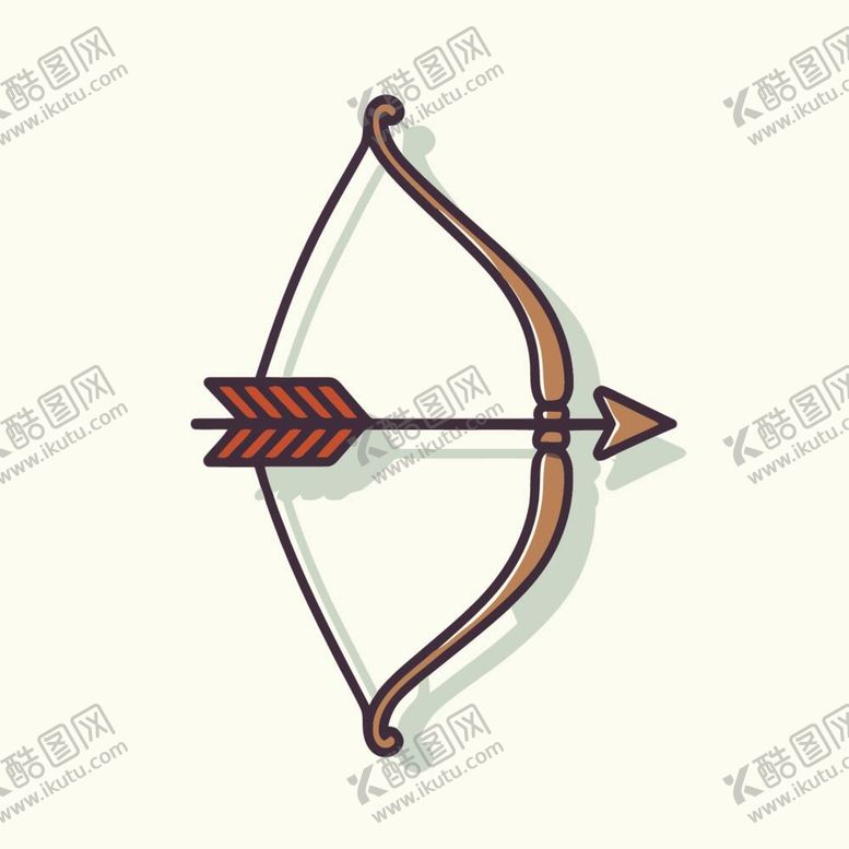 编号：36497012031953105668【酷图网】源文件下载-弓箭卡通插画