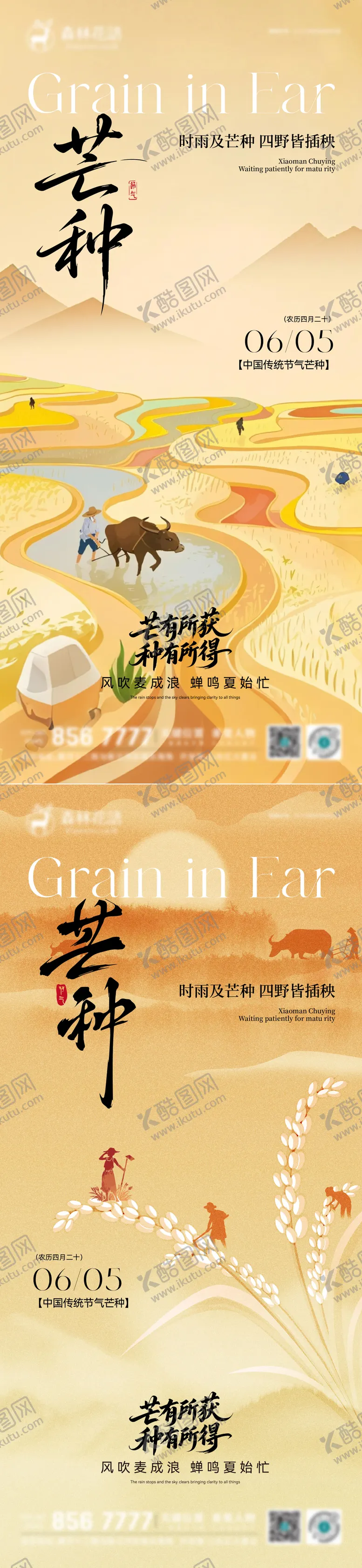 编号：96019806012348385089【酷图网】源文件下载-地产芒种海报