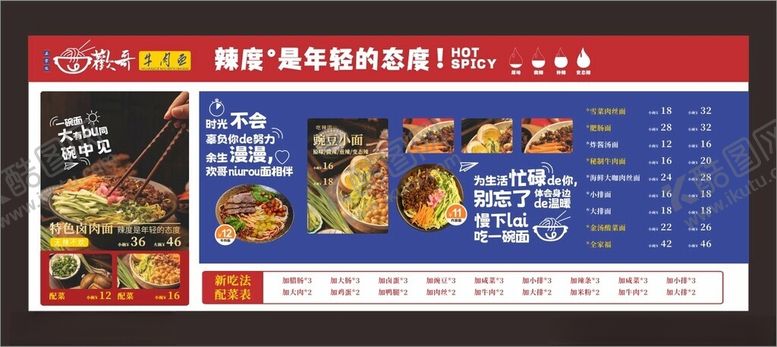 编号：58142411021846321076【酷图网】源文件下载-牛肉面馆价格展板画面