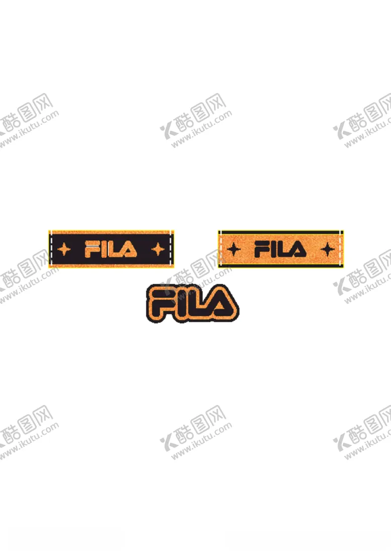 编号：48011004231347482687【酷图网】源文件下载-FILA辅料商标