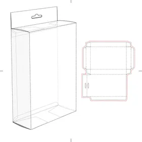 包装盒刀模板食品子展开图礼品