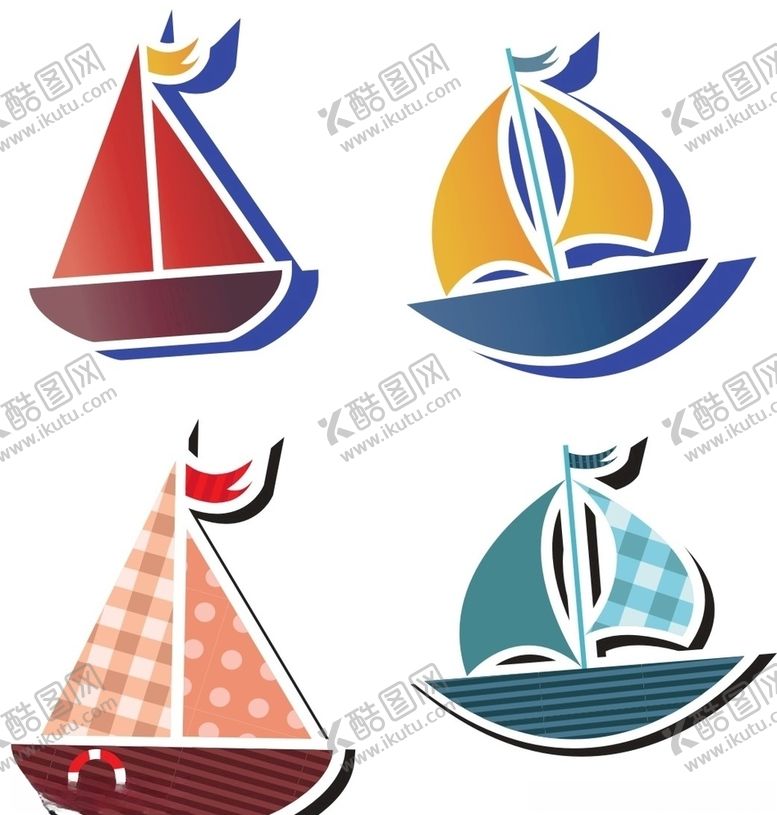 编号：66986909172118057847【酷图网】源文件下载-卡通帆船