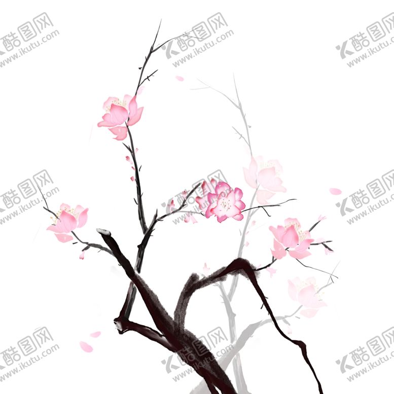 编号：61012809280552096360【酷图网】源文件下载-中国风水墨梅