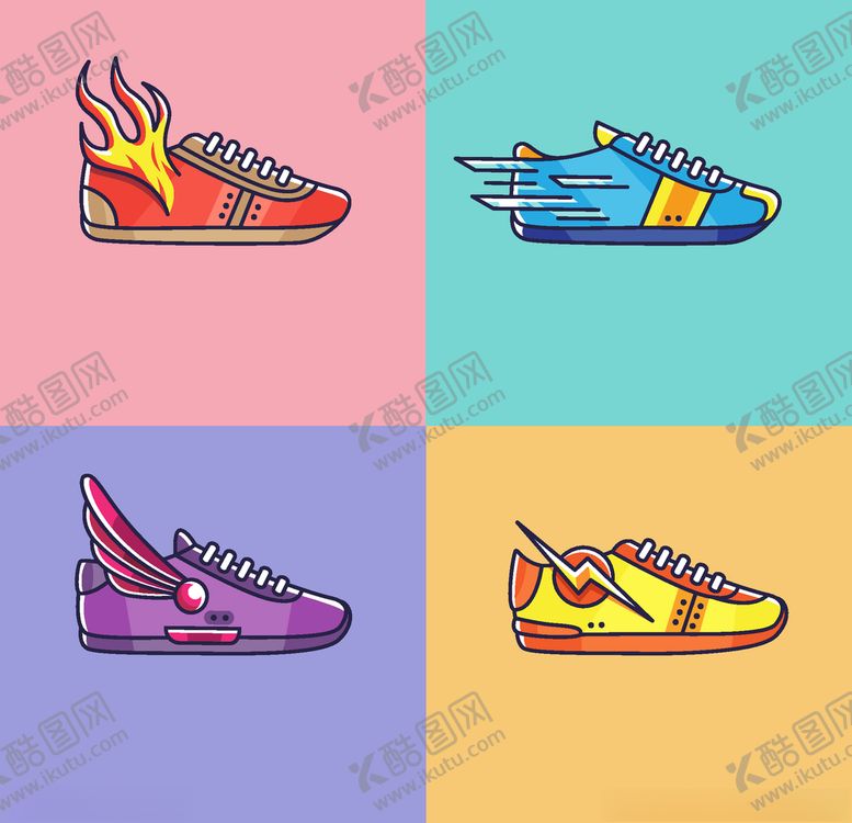 编号：76761509221131006681【酷图网】源文件下载-卡通鞋子