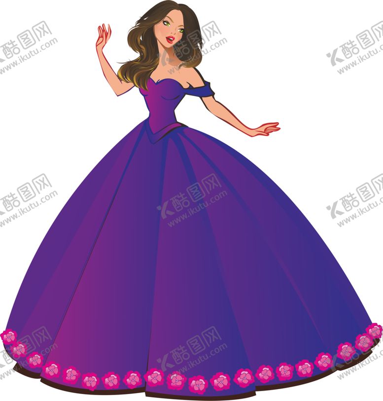 编号：81011510042143538844【酷图网】源文件下载-紫色女孩子