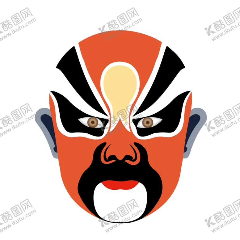 编号：21625206261014034535【酷图网】源文件下载-脸谱古风京剧传统戏剧人物素材