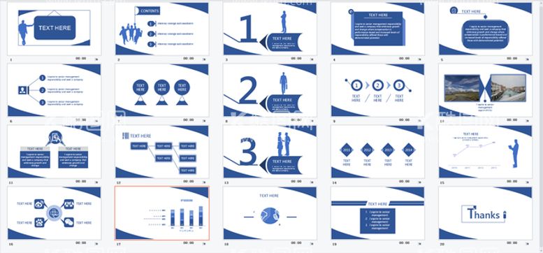 编号：13859409170401324109【酷图网】源文件下载-蓝色商务PPT