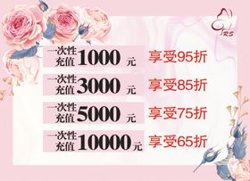 美甲美瞳美容充值活动