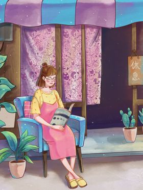 插画素材植物壁纸叶子