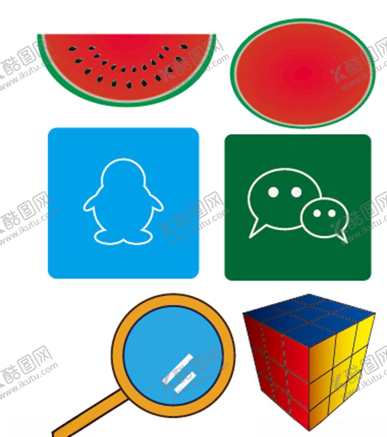 编号：47979309230652147823【酷图网】源文件下载-西瓜微信QQ图标放大镜