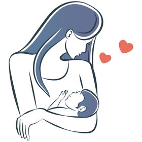 时尚母婴插画