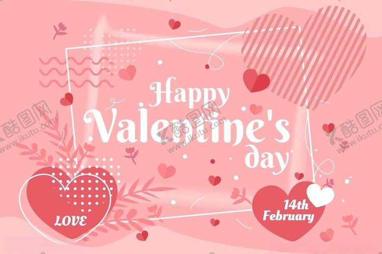 编号：16246809131129239835【酷图网】源文件下载-情人节快乐背景图