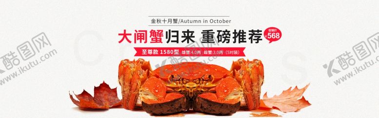 编号：85213910200441377395【酷图网】源文件下载-大闸蟹banner