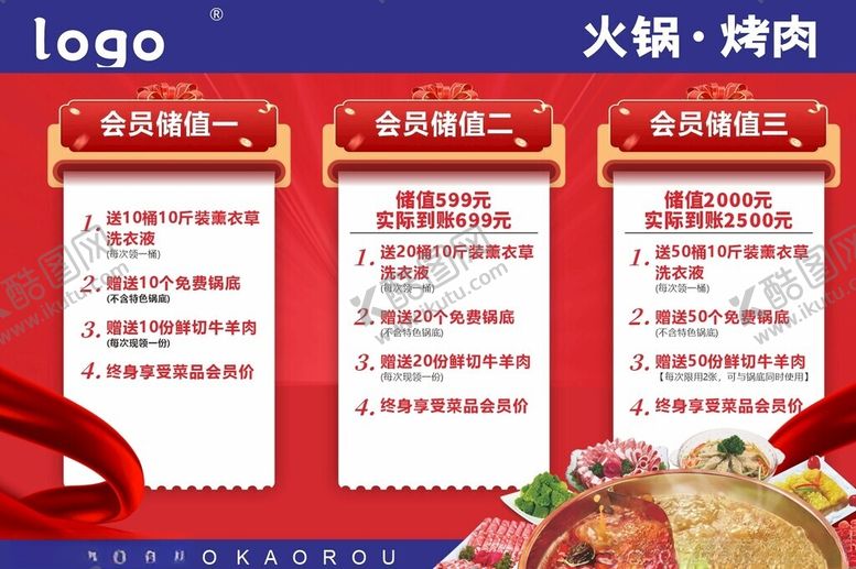 编号：21047805240215286822【酷图网】源文件下载-火锅烤肉优惠套餐海报
