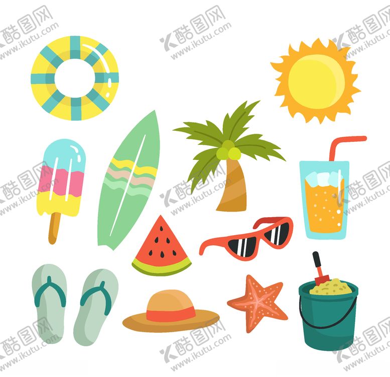 编号：56161710240959415693【酷图网】源文件下载-夏日元素
