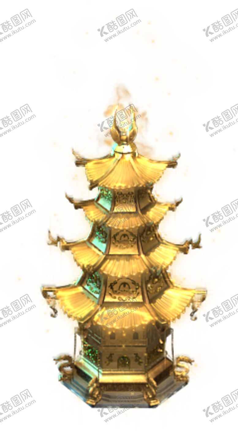 编号：28622604131316599093【酷图网】源文件下载-宝塔金色元素