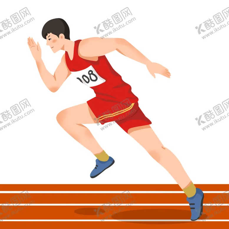 编号：11968701181856094720【酷图网】源文件下载-冲刺的田径选手