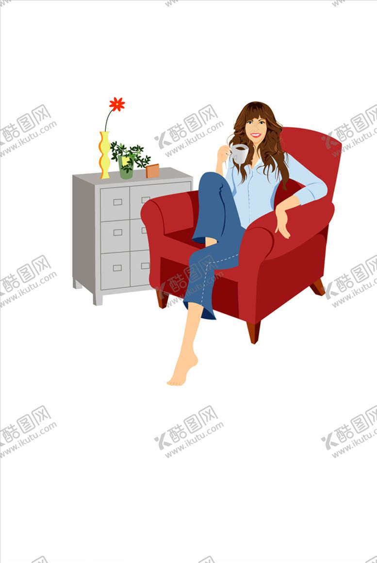 编号：84116207090543239743【酷图网】源文件下载-卡通女人
