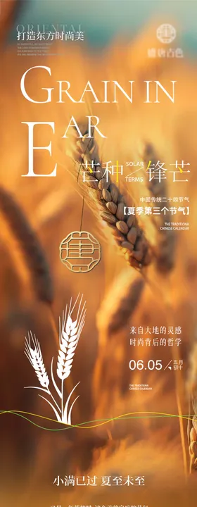 二十四节气小满芒种公众号长图专题页设