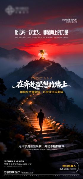 理想的路上企业文化海报