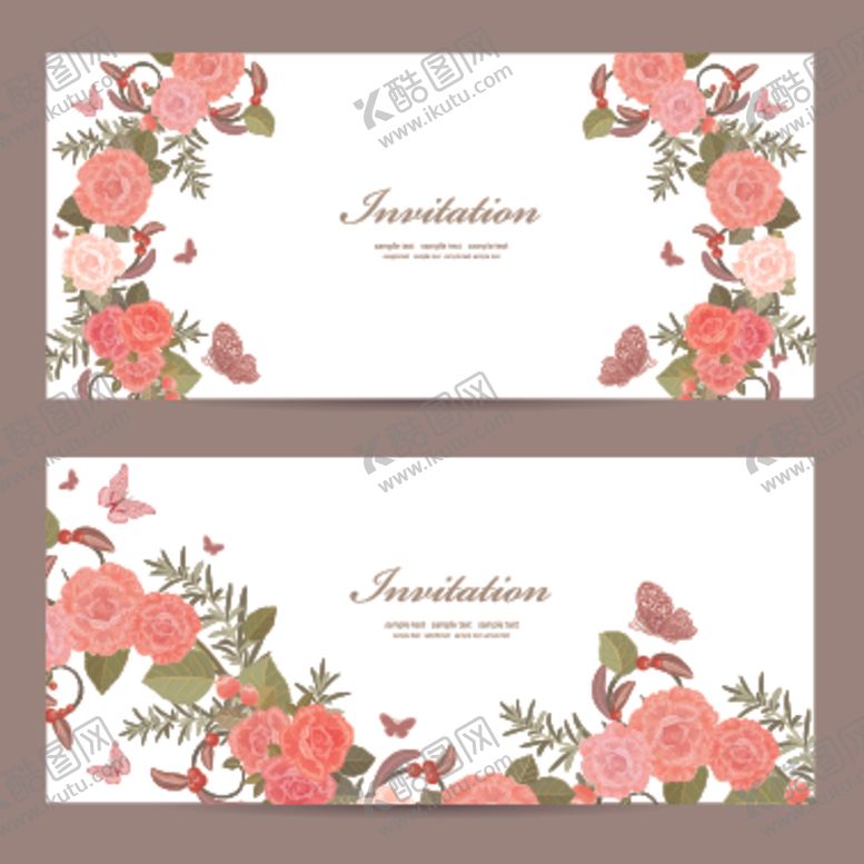 编号：59874809160307003078【酷图网】源文件下载-花卉卡片