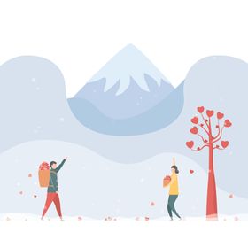 卡通情侣插画