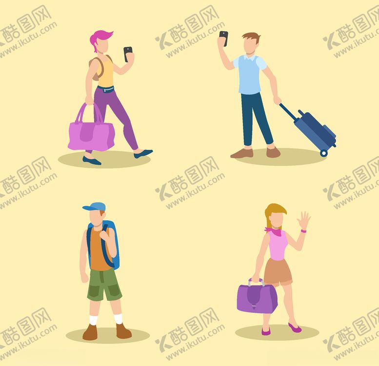 编号：75953309200317217829【酷图网】源文件下载-旅客游客