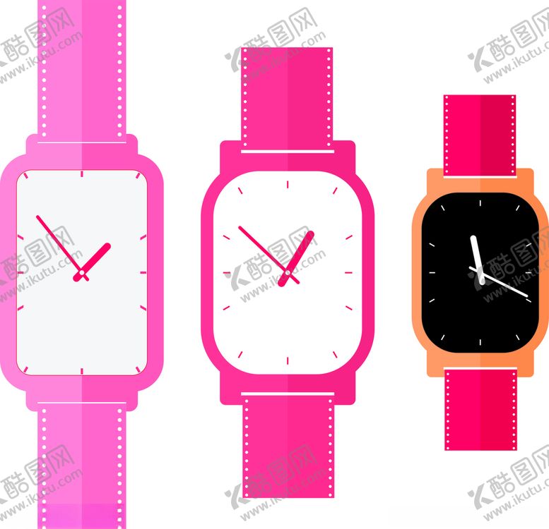 编号：36750011010849467103【酷图网】源文件下载-几款漂亮的儿童手表