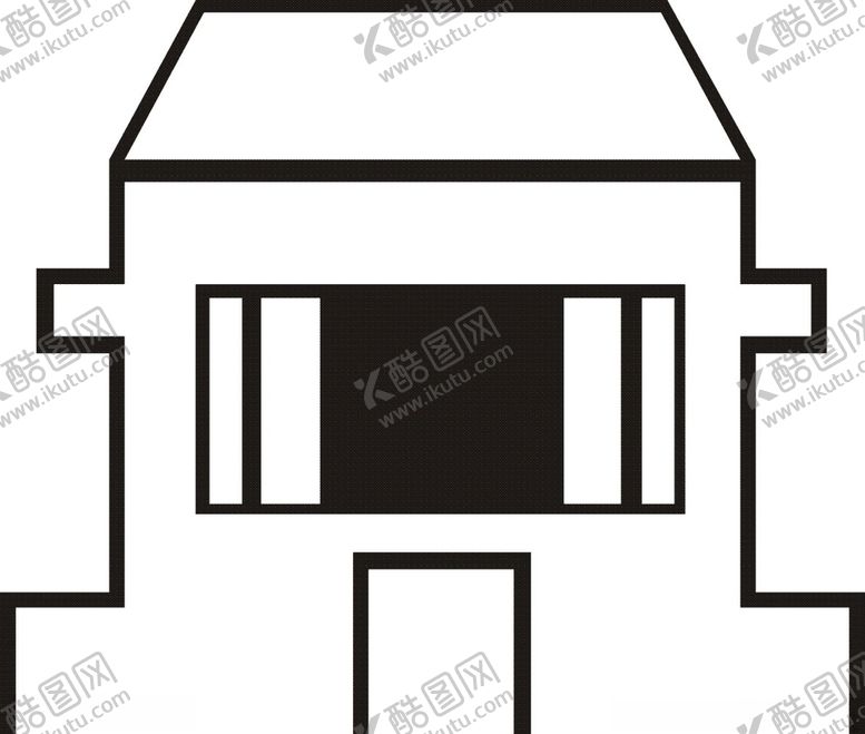 编号：41198507141041362448【酷图网】源文件下载-建筑房屋剪影-04