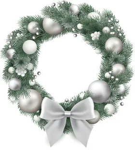 圣诞花环免抠图