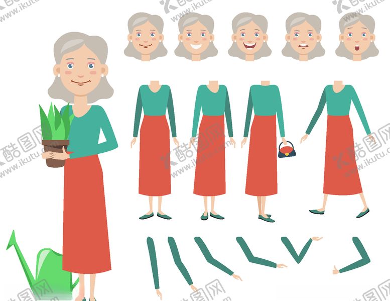 编号：23791909271306295648【酷图网】源文件下载-人物动作拆分