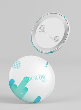 胸章胸牌标志样机LOGO样机