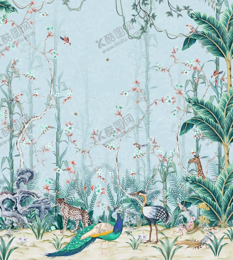 编号：50567109180438555042【酷图网】源文件下载-大牌女装热带叶子