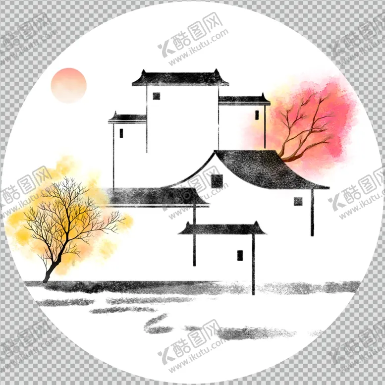 编号：66148402082151377568【酷图网】源文件下载-圆形壁画