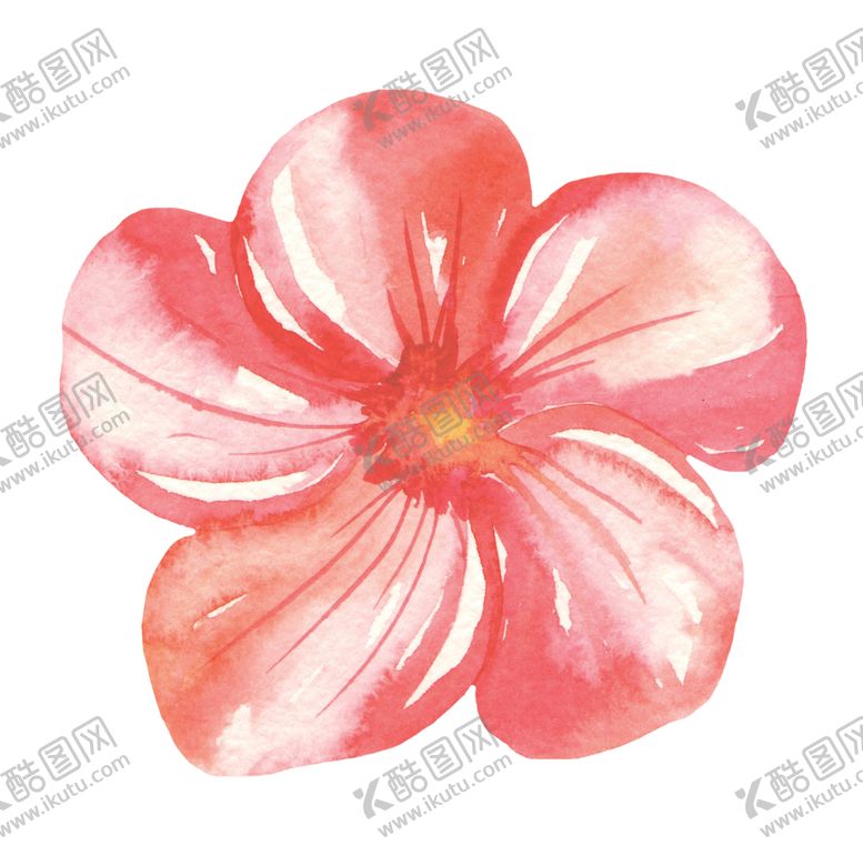 编号：86434207141634211613【酷图网】源文件下载-水彩植物花朵图案