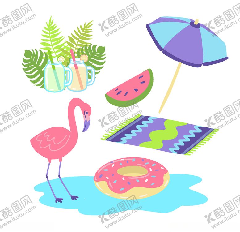 编号：66622909300420222391【酷图网】源文件下载-夏日元素