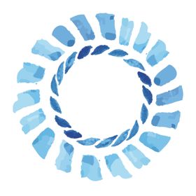 蓝色水彩图案