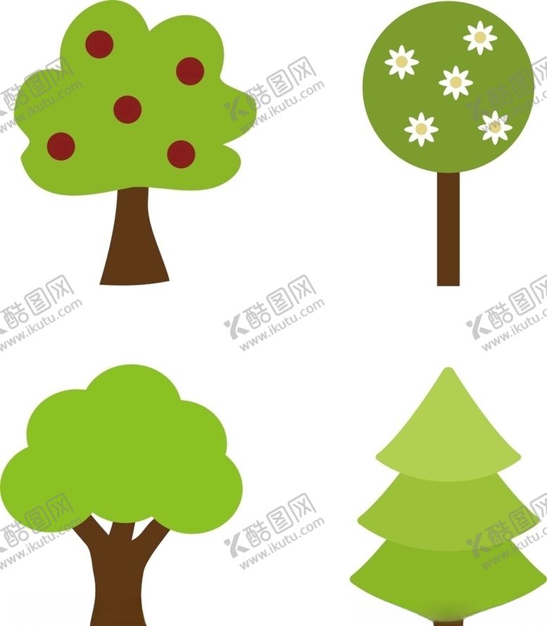 编号：82784609121430327707【酷图网】源文件下载-卡通树木