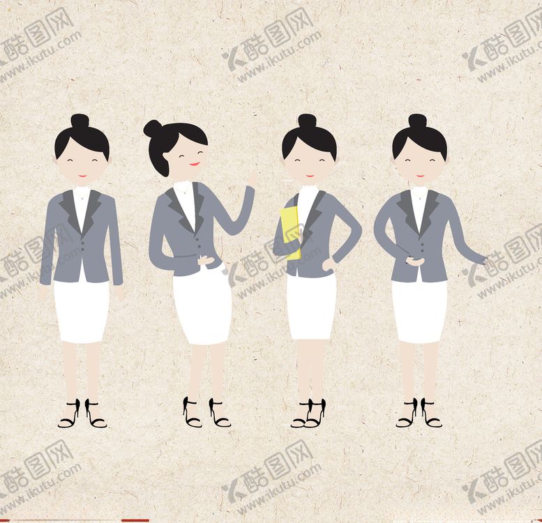 编号：58558910110300225896【酷图网】源文件下载-矢量人物扁平人物职业人物