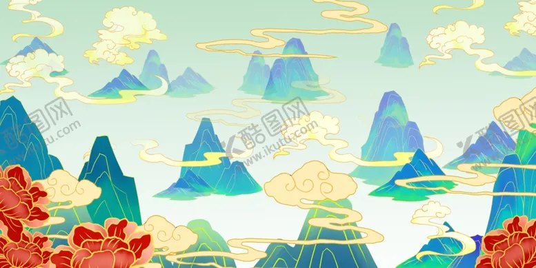 编号：41769212221827437402【酷图网】源文件下载-国潮背景