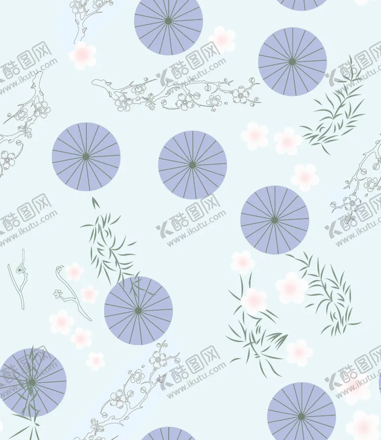 编号：66162201260053495680【酷图网】源文件下载-车轮 伞 叶子 竹子 梅花